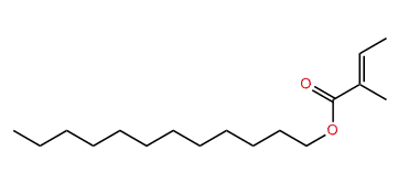 Dodecyl (E)-2-methyl-2-butenoate